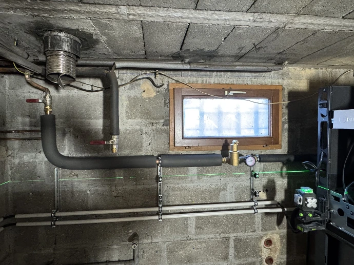 Installation pompe à chaleur Vitocal 250-A au Hanouard (76)